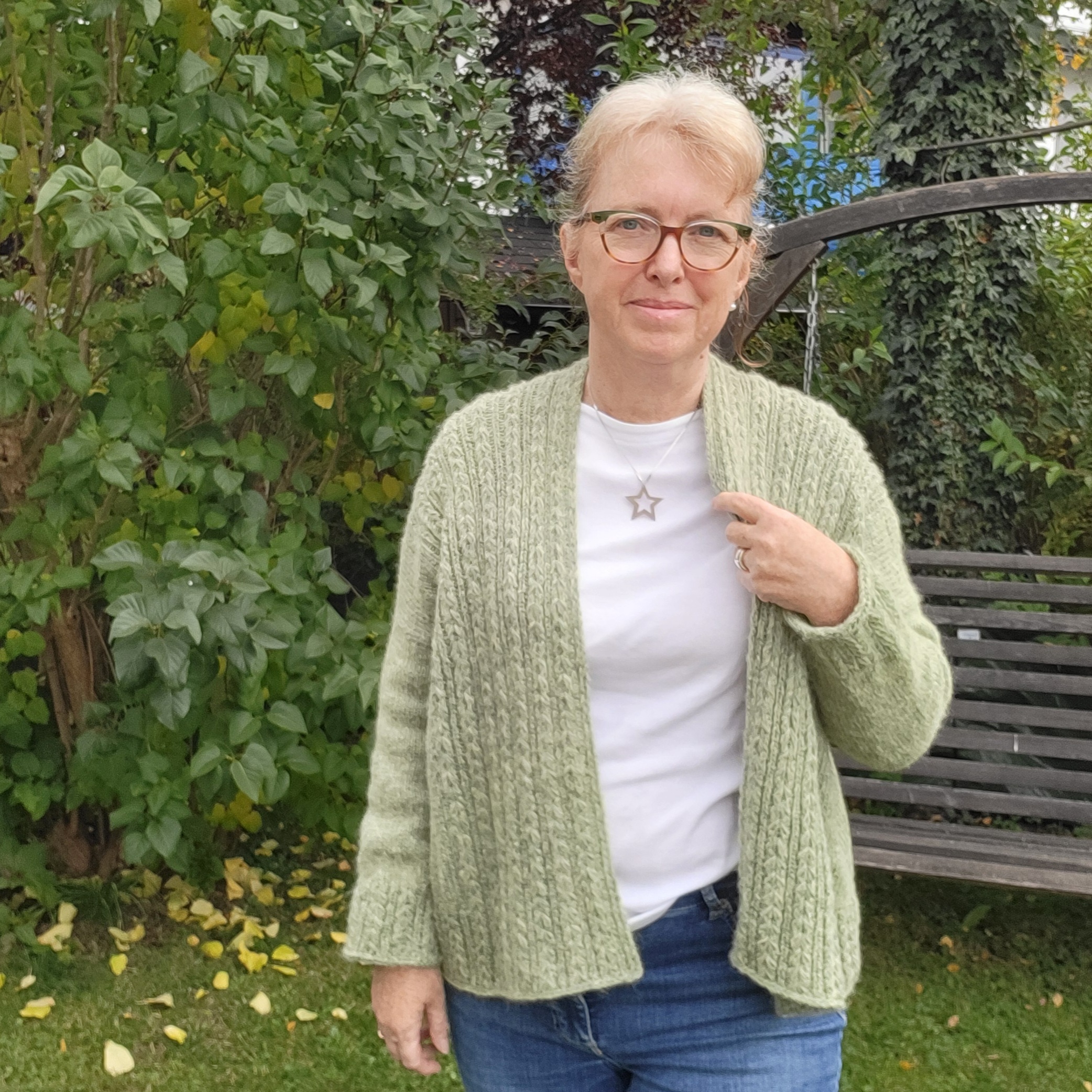 Rosalin-Jacken-Set in grünem Heidekraut – Bild 5