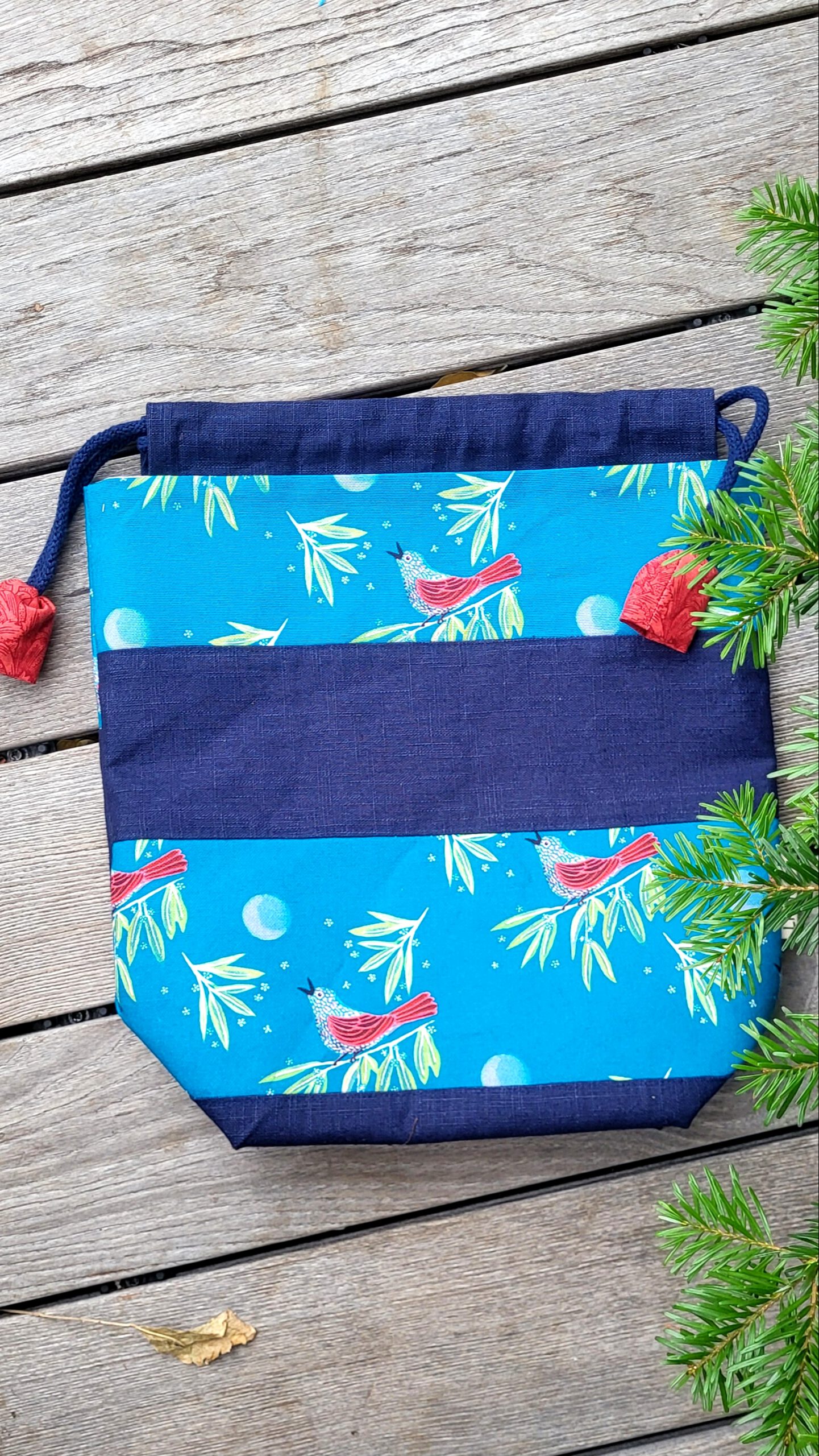 Projektbeutel Winternachtigall – Bild 2