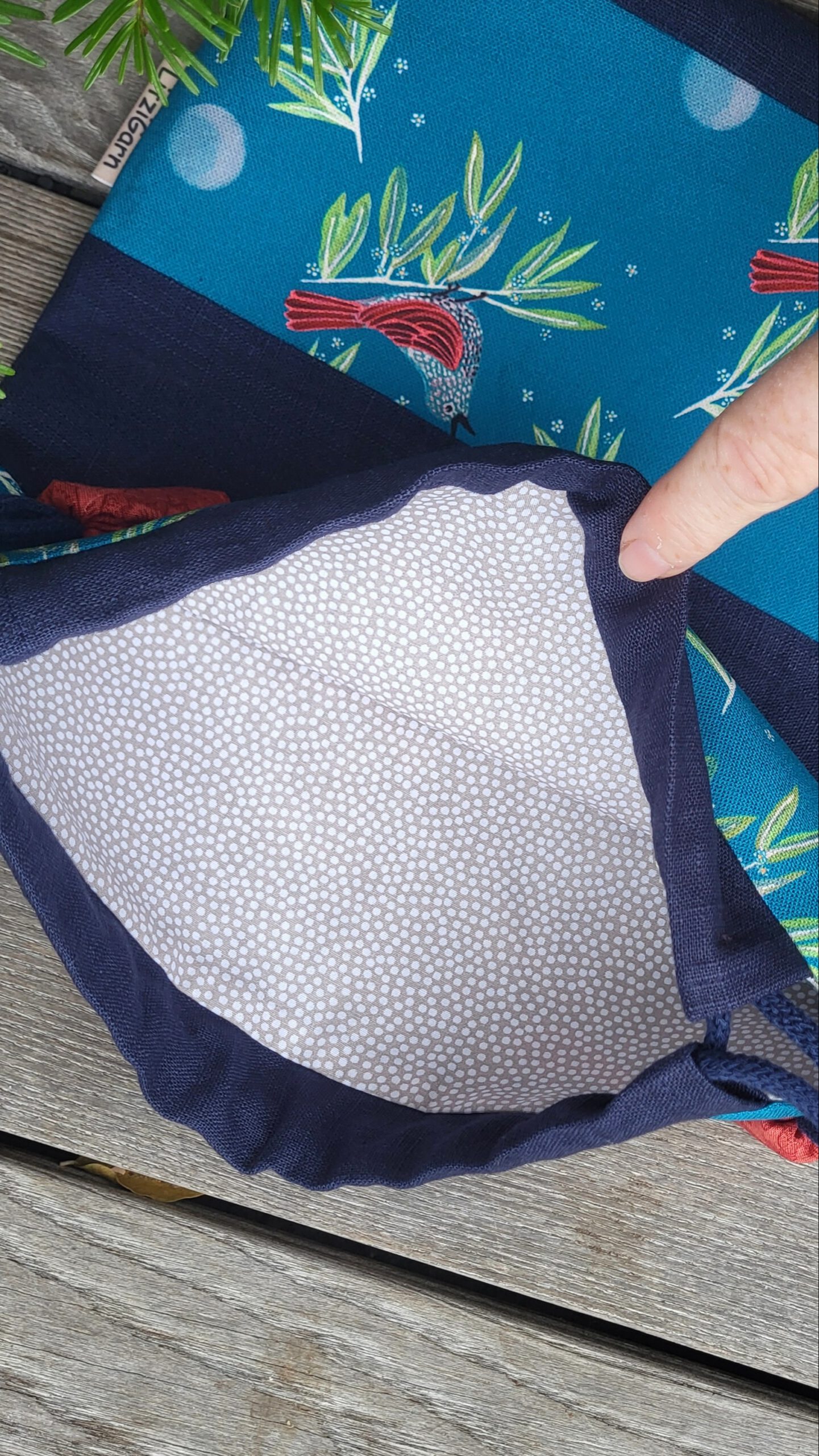 Projektbeutel Winternachtigall – Bild 3